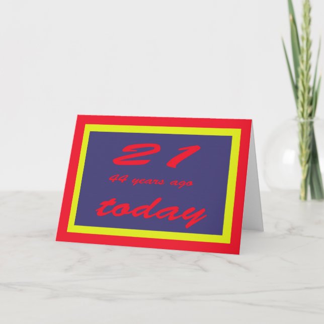 65. Geburtstag Karte (Vorderseite)