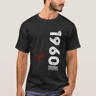 65. Geburtstag Mann Original April 1960 65 Jahre M T-Shirt