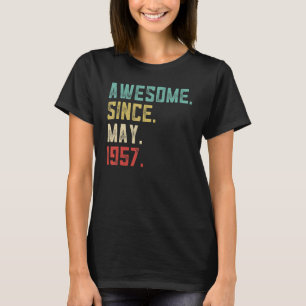 65. Geburtstag Männer Phantastisch seit Mai 1957 T-Shirt