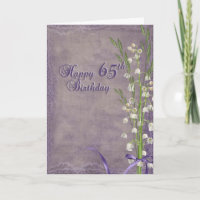 65. Geburtstag mit Lilie des Tales