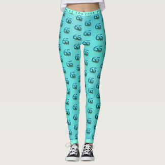 65. Geburtstag oder Jubiläum Pfauenmuster Leggings