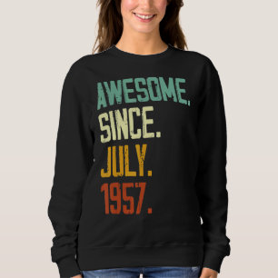 65. Geburtstag Phantastisch seit Juli 1957 65 Jahr Sweatshirt