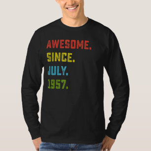 65. Geburtstag Phantastisch seit Juli 1957 65 Jahr T-Shirt