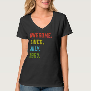 65. Geburtstag Phantastisch seit Juli 1957 65 Jahr T-Shirt