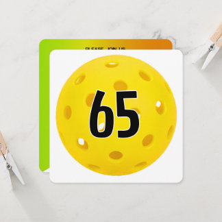 65. Geburtstag Pickleball-Party Einladung