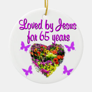 65. GEBURTSTAG RELIGIOUS KERAMIKORNAMENT