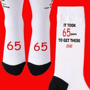 65. Geburtstag Socken Männer Lustig