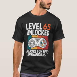 65. Geburtstag Stufe 65 Unverschlossen Vintage Son T-Shirt