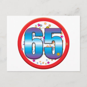 65. Geburtstag v2 Postkarte