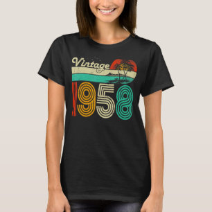 65. Geburtstag Vintag 1958 65 Jahre alte Männer Fr T-Shirt