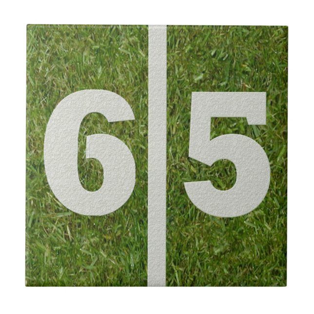 65. Geburtstags-Fußball-kundengerechte Fliese (Vorderseite)