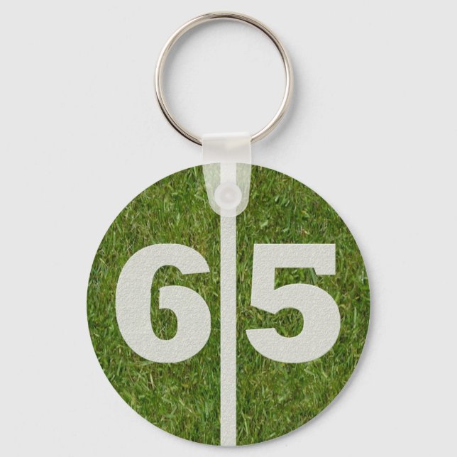 65. Geburtstags-Gastgeschenk Schlüsselanhänger (Vorderseite)