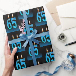 65. Geburtstagskandale mit Eyeballs Geschenkpapier