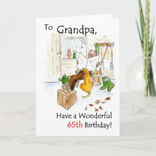 65. Geburtstagskarte für Großvater Karte