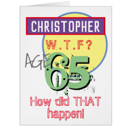 65. Geburtstagskarte - WTF Design