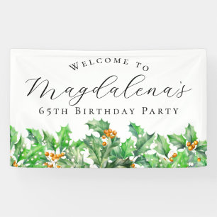 65. Geburtstagsparty Dezember Geburtstagsfeier Blu Banner