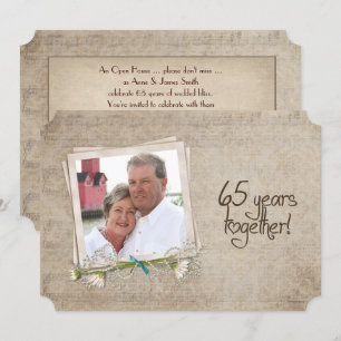 65. Hochzeitsjubiläum Open House Einladung