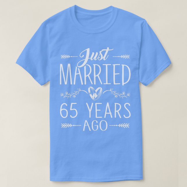 65. Hochzeitstag 65 Jahre Ehe Matchi T-Shirt (Design vorne)