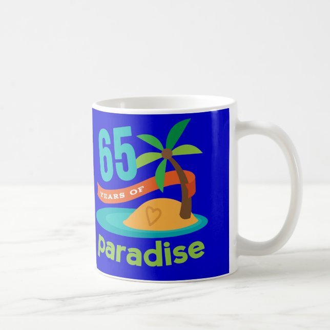 65. Hochzeitstag-lustiges Geschenk für sie Tasse (Rechts)