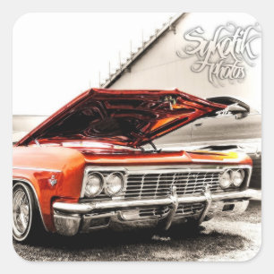 65 Impala Quadratischer Aufkleber