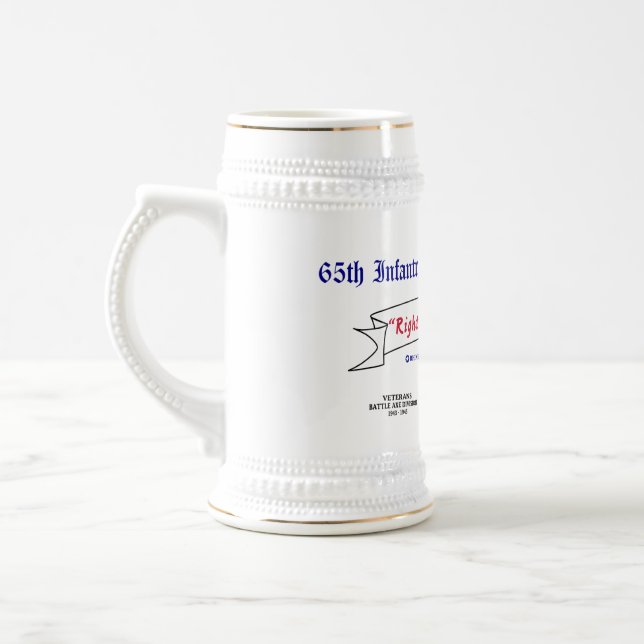 65. Infanterie Division Association Beer Stein Bierglas (Links)
