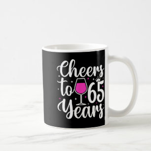 65 Jahre alt 65. Geburtstagsfeier Männer Frauen Kaffeetasse