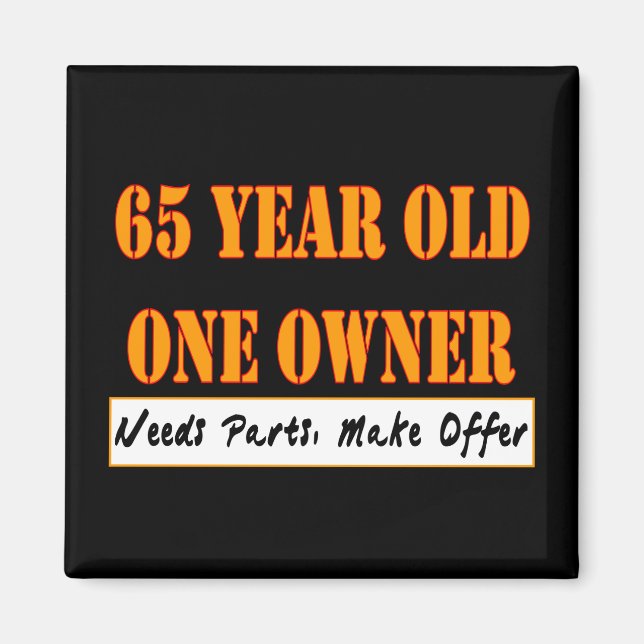 65 Jahre alt, ein Eigentümer - benötigt Teile, Ang Magnet (Vorne)