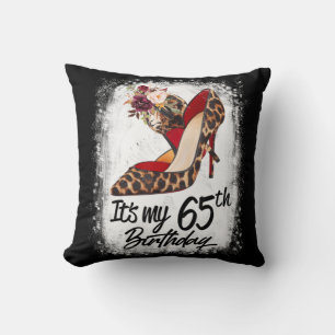 65 Jahre alt High Heels Leopard ist mein 65. Gebur Kissen