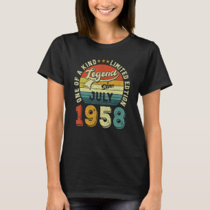 65 Jahre alt Phantastisch seit Juli 1958 65. Gebur T-Shirt