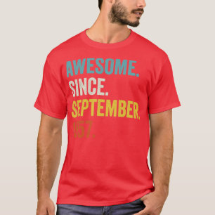 65 Jahre alt Phantastisch seit September 1957 65. T-Shirt