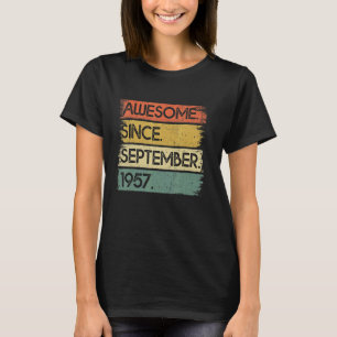 65 Jahre alt Phantastisch seit September 1957 65. T-Shirt