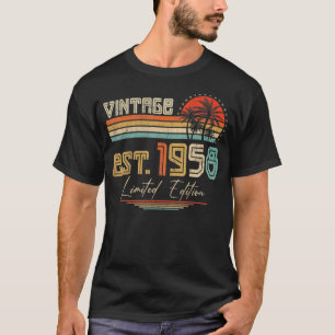 65 Jahre alt Vintag 1958 65. Geburtstag T-Shirt
