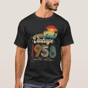 65 Jahre alt Vintag 1958 65. Geburtstag T-Shirt