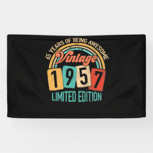 65 Jahre alt von 1957 Phantastisch sein 65. Geburt Banner