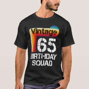 65 Jahre alte Geburtstags Vintage 65. Geburtstag F T-Shirt