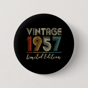 65 Jahre alte Geschenke Vintag 1957 Limited Editio Button