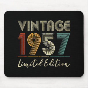 65 Jahre alte Geschenke Vintage 1957 Limitierte Au Mousepad