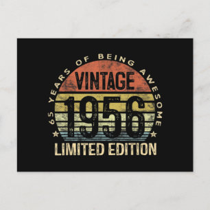 65 Jahre alte Vintage 1956 limitierte Auflage zum Feiertagspostkarte