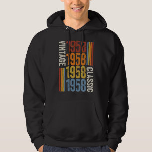 65 Jahre alte Vintage 1958 65. Geburtstagsdekorati Hoodie