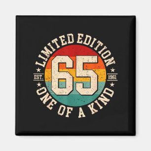 65 Jahre alte Vintage 1961 limitierte Auflage 65. Magnet