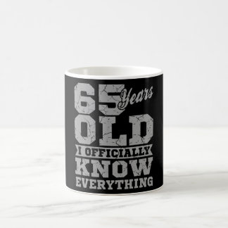 65 JAHRE ALTER 65 Geburtstagsgeschenk Vater weiß a Kaffeetasse