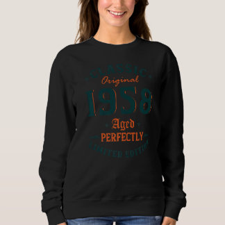 65 Jahre alter Klassiker 1958 65. Geburtstag Sweatshirt