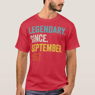 65 Jahre alter Legendär seit September 1957 65. B T-Shirt