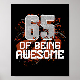 65 Jahre Awesome Sketll 65. Geburtstag Gif Poster