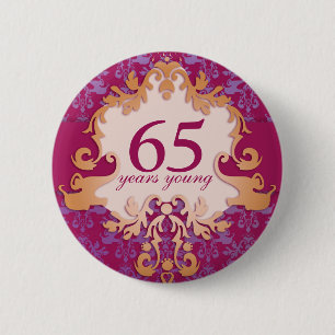 "65 Jahre junge" Button