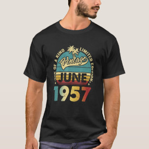 65 Jahre Vintag im Juni 1957 65. T-Shirt