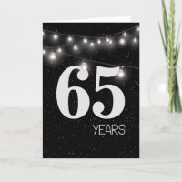 65. Jubiläum mit Leuchten und Sternen