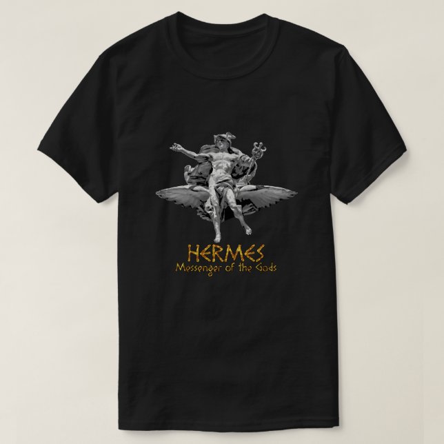 65 MCMLXV Hermes Griechischer Mythologie-Messenger T-Shirt (Design vorne)