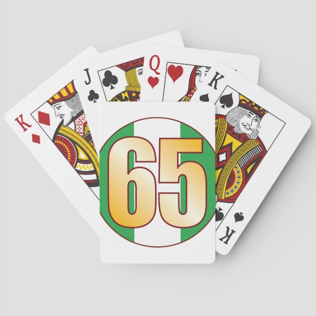 65 NIGERIA Gold Spielkarten (Rückseite)