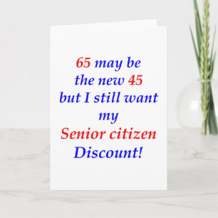 65 Senior Karte